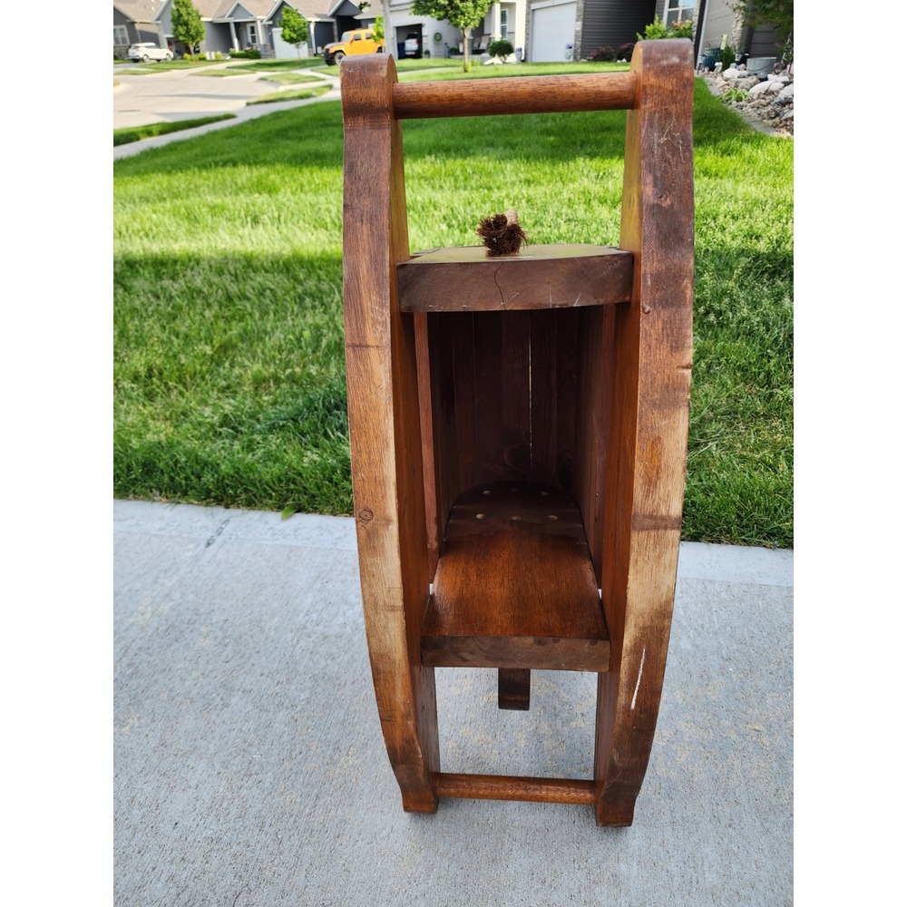 Mid-Century Modern Wooden Rocking Elephant Handmade Child Rocking Toy Home Decor - Picture 8 of 10